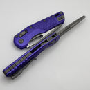 Microtech Knives MSI RAM LOK Purple Frag Aluminum & Apocalyptic M390MK 210-10APFRPU