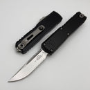 Microtech UTX-85 Gen IV w/ Black Handle & Stonewash S/E Part Serrated M390MK 12314-11