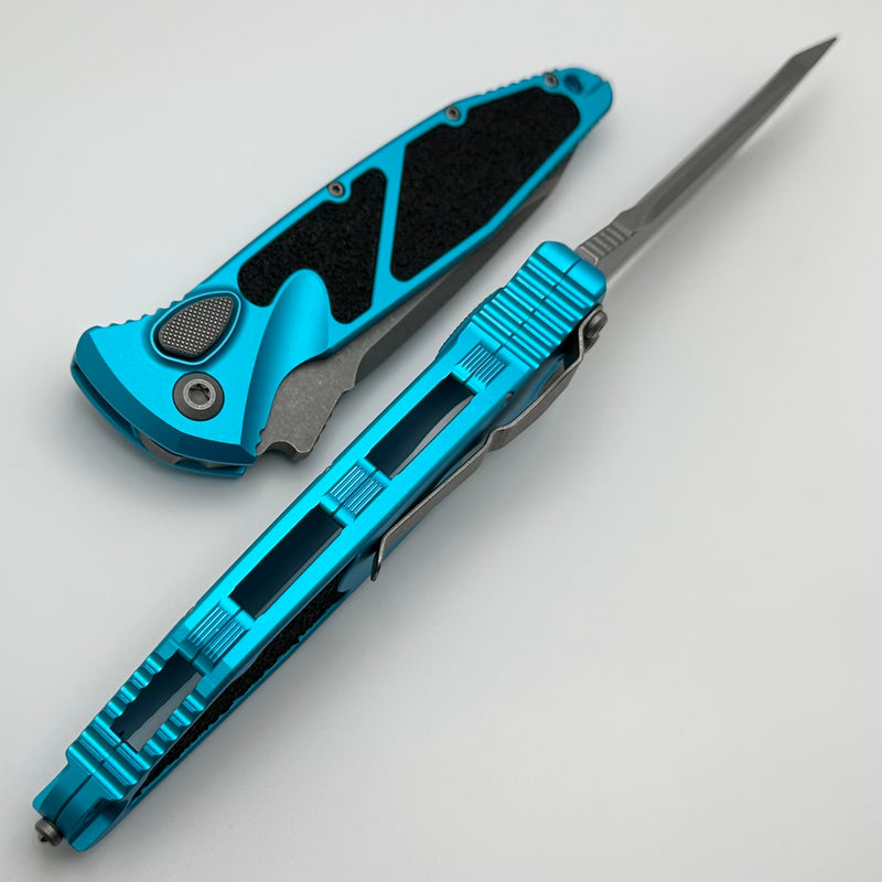 Microtech Socom Elite Auto Turquoise w/ Tanto Apocalyptic 161A-10APTQ