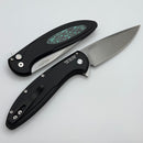 Pro-Tech Cambria Manual Black Aluminum Handles w/ TechnoCarbo Teal Inlay & MagnaCut BSA25.Cambria.1