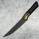 Microtech Boning Knife Black Cherry G-10/Ti Bolster Handle w/ DLC M390MK Signature Series 3100B-1DLCBCS