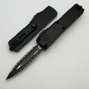 Microtech UTX-85 Gen IV w/ Black Handle & Double Full Serrated Tactical D/E M390MK 12324-D3T
