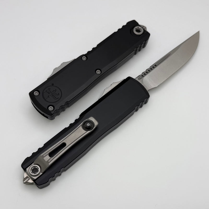 Microtech UTX-85 Gen IV w/ Black Handle & Stonewash S/E M390MK 12314-1