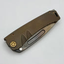 Medford Marauder Full Size "Old School" Tumbled Bronze Titanium Handles w/ 0.26" Vulcan 3V Tanto