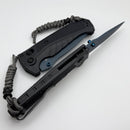 Benchmade Adira Tempest Gray Grivory & Cerakote Blue Serrated MagnaCut 18060SBT-01