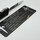 Marfione Custom Combat Troodon LT Gen III w/ Hefted Black Handle & Carbon Fiber Inlaid Mirror D/E