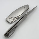 TRM Neutron 2 Titanium 3D Lizard Skin Handles & 20CV