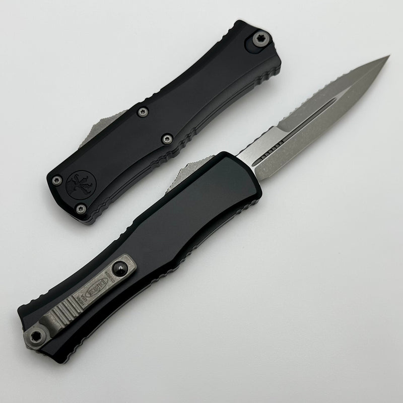 Microtech Knives Mini Hera Full Serrated Apocalyptic Bayonet M390MK w/ Black Handle 1701M-12AP