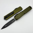 Microtech Ultratech Gen IV D/E Tactical Standard w/ OD Green Handle 11224-1OD