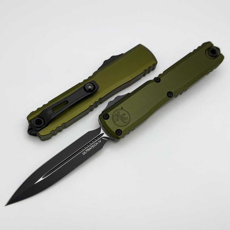 Microtech Ultratech Gen IV D/E Tactical Standard w/ OD Green Handle 11