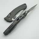 Microtech Amphibian RAM LOK Stonewash Natural Clear Fluted Aluminum & M390MK 137RL-10FLNC