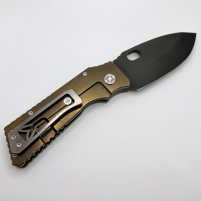 Medford TFF-1 Fat Daddy Tumbled Bronze Handles w/ PVD S45VN