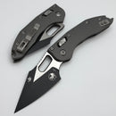 Microtech Knives Manual Stitch RAM LOK Fluted Aluminum Natural Clear Standard & Black M390MK 169RL-1FLNC