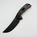 Reate Knives PL-7 Red/Black Micarta Handles & PVD Nitro-V