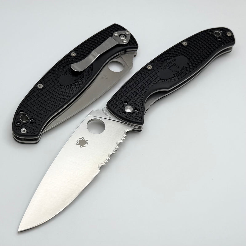 Spyderco Resilience Lightweight Black FRN & Combo Edge 8Cr13MoV C142PSBK
