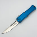 Grenade Blem Microtech Knives Mini Hera w/ Satin S/E M390MK & Blue Handle 1703M-4BL