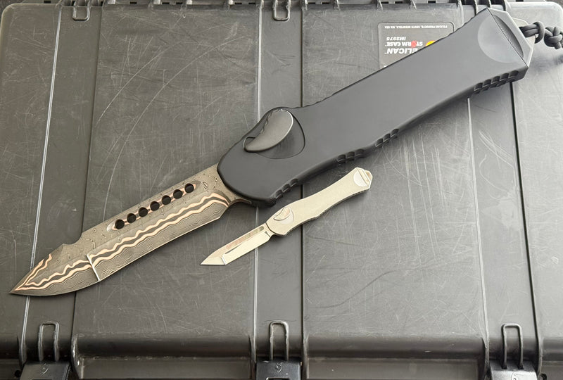 Heretic Giant Hydra 3X Hand Ground Custom Black Aluminum Handle & Baker Forge Recurve S/N 003