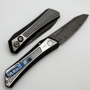 Pro-Tech Oligarch 17-4 Stainless Handle & Pearl Button w/ Damascus 2025 Oligarch Custom 001