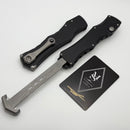 Microtech Marfione Select Halo IV Black Handle w/ Stonewash Serrated Clip Point M390MK 1150-11MS1