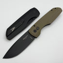 Pro-Tech Vero Designs Synapse Auto w/ Green Linen Micarta/Aluminum Handle & DLC MagnaCut VERO1213-GRN MIC