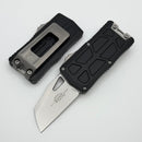 Microtech Exocet II w/ Black Aluminum Handle & Stonewash Wharncliffe M390MK 1156-10