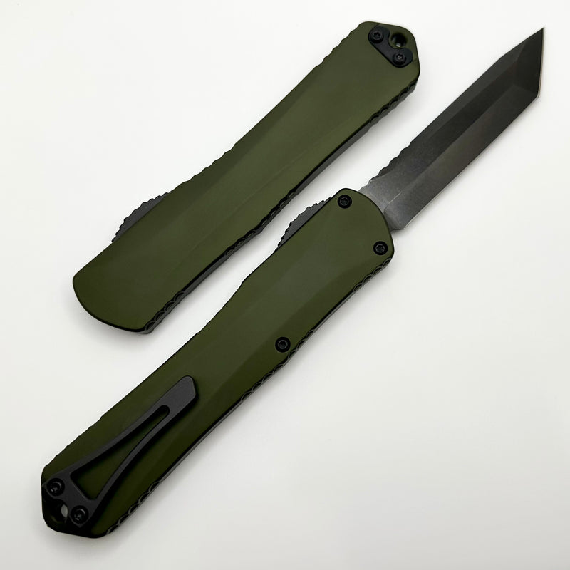 Heretic Knives Manticore X OD Green Handle & DLC Tanto MagnaCut H031-6A-GRN
