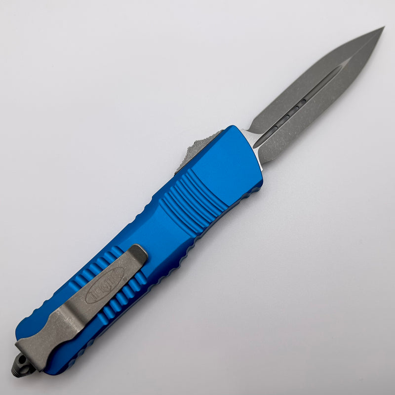 Microtech Combat Troodon Double Edge Apocalyptic Standard & Blue 142-10APBL