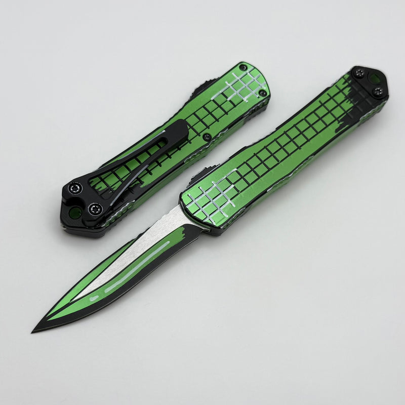 Heretic Knives Manticore S Frag Cel Shade Toxic Green w/ Recurve Magnacut H025F-CS-TX