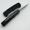 Pro-Tech Whiskers Bolster Release Black w/ Textured Bolsters & Stonewash 154-CM BR-1.3