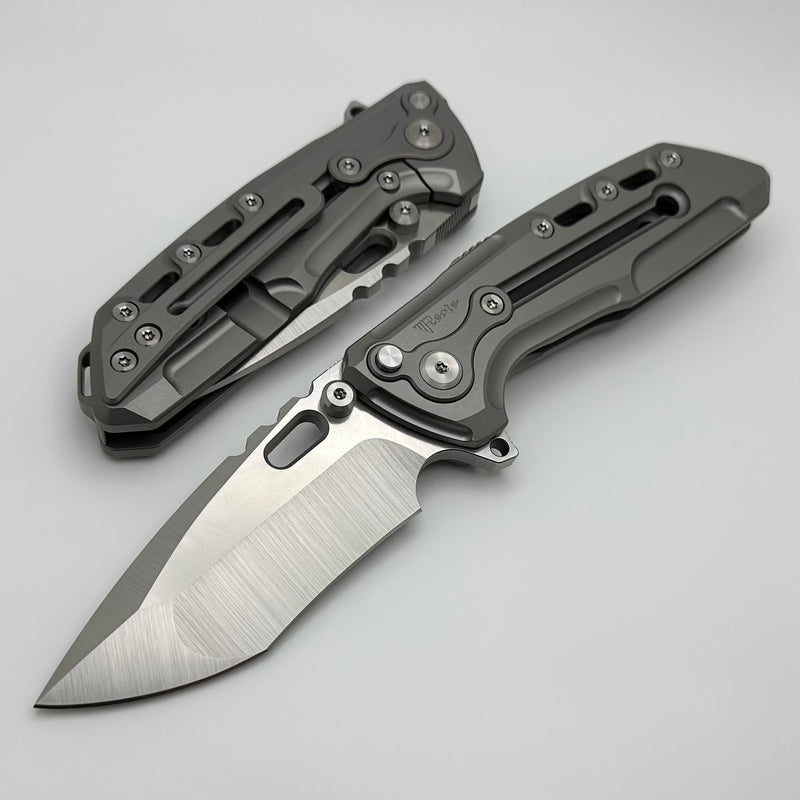 Reate T1000 V2 Flipper Milled Titanium & Recurve M390