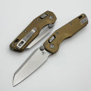 Microtech MSI RAM LOK Mini Tan Fluted Aluminum Handles w/ Stonewash M390MK 210M-10FLTA