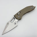 Grenade BLEM Microtech Knives Manual Stitch RAM LOK Fluted Tan G-10 & Stonewash M390MK 169RL-10FLGTTA