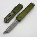Microtech UTX-85 Gen IV w/ OD Green Handle & Apocalyptic T/E M390MK 12334-10APOD