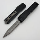 Microtech Ultratech Gen IV D/E Apocalyptic Double Full Serrated w/ Black Handle 11224-D12AP