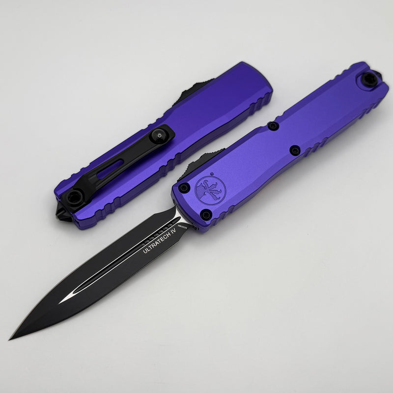 Factory Blem Microtech Ultratech Gen IV D/E Tactical Standard w/ Purple Handle 11224-1PU