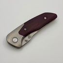 Mechforce & Barker Knives Collab Hokkaido w/ Titanium & Burgundy Micarta Handle & MagnaCut