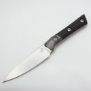 Microtech Paring Knife Black Cherry G-10/Titanium Bolster Handle w/ Stonewash M390MK 3500B-10BC