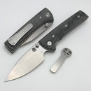 Chaves Knives Scapegoat Street w/ Black Micarta & Spear Point Elmax - Blue Label
