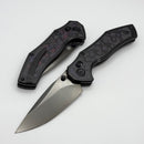 Kansept Knives Apollo Blackwash Titanium w/ Purple Haze Fat Carbon Inlaid Handles & Polished DLC S35VN K2107V4