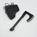 RMJ Tactical Stonewash Mortifier Hand Textured Tomahawk Pendant w/ Black Cerakote