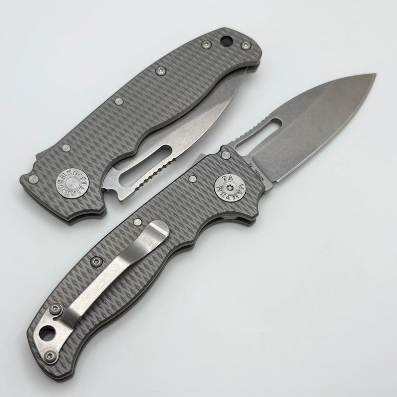 Demko AD20.5 3V Slicer Shark w/ Textured Titanium Handles