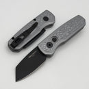 Pro-Tech Runt 5 w/ Nexus Gray Textured Handle & DLC 20CV Reverse Tanto R5203-Grey NEXUS