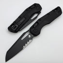 Microtech Knives MSI RAM LOK Tactical Black Polymer & Partial Serrated M390MK 210T-2TPM