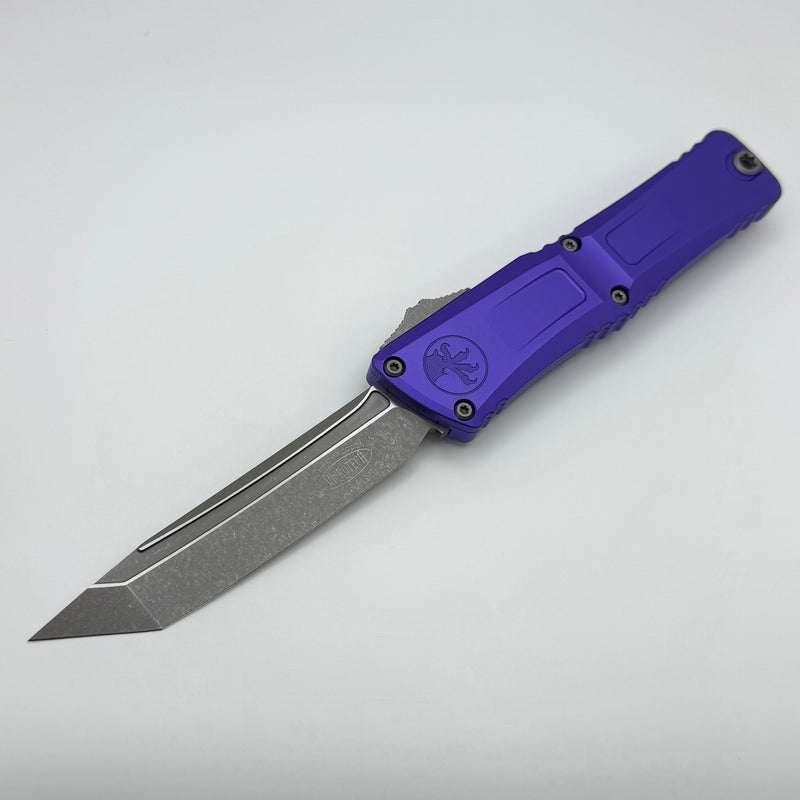 Microtech Knives Combat Troodon Gen III Apocalyptic Tanto w/ Purple Handle 1144-10APPU