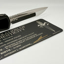 Marfione Custom Knives Hera II Mirror Polished Recurve w/ Black Handle & Bronze Titanium Accents