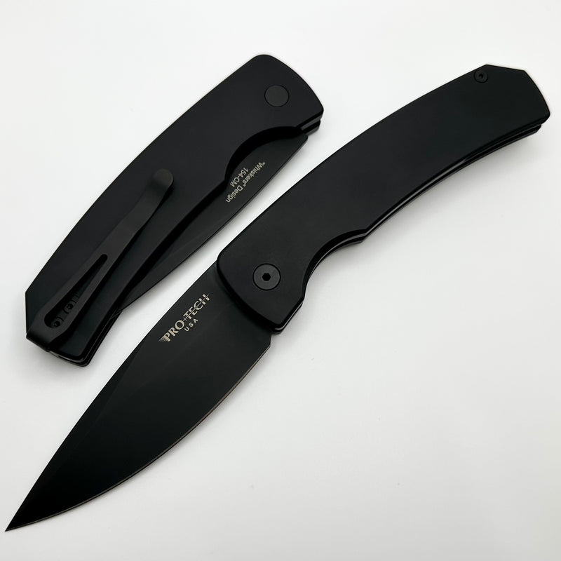 Pro-Tech Magic 2 Whiskers Black Handle w/ Black 154-CM M2603