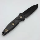 Microtech Socom Alpha Mini Tanto Partial Serrated Black DLC & Carbon Fiber 114M-2DLCCFS