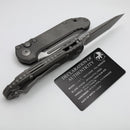 Microtech Knives LUDT Gen III Apocalyptic Tanto Titanium Slab Side Handles & Full Serrated Apocalyptic M390MK 1136-12APMS1