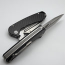 Tenable Knives Bombur Carbon Fiber Handle w/ Stonewash D2 Midgards Messer Design T1054A3