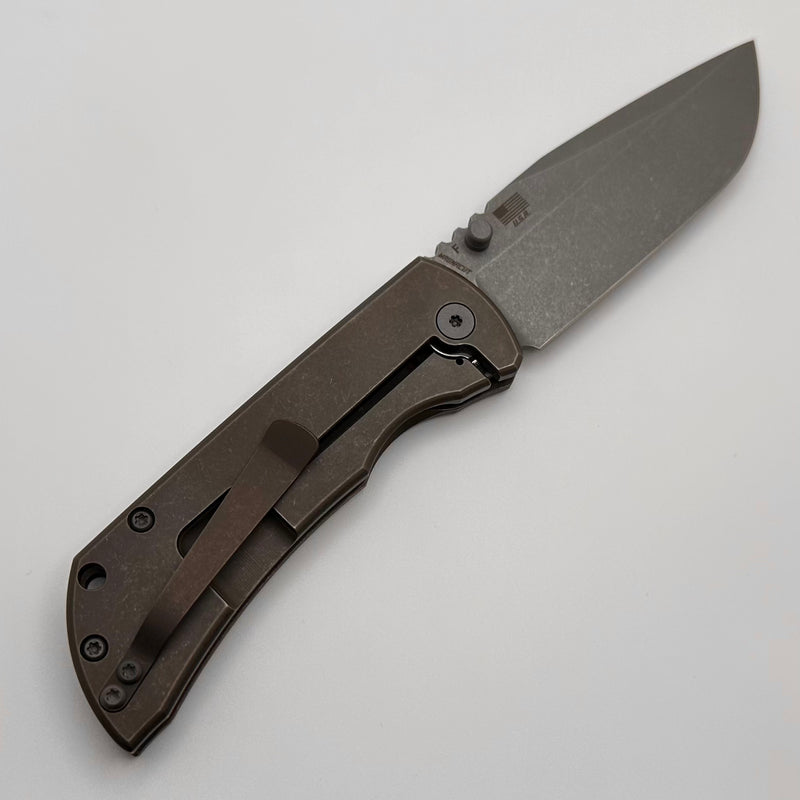 McNees Performance Machined Mac 2 3.5" Gen 2 F Atomic Bronze w/ Natural Micarta Inlay & MagnaCut